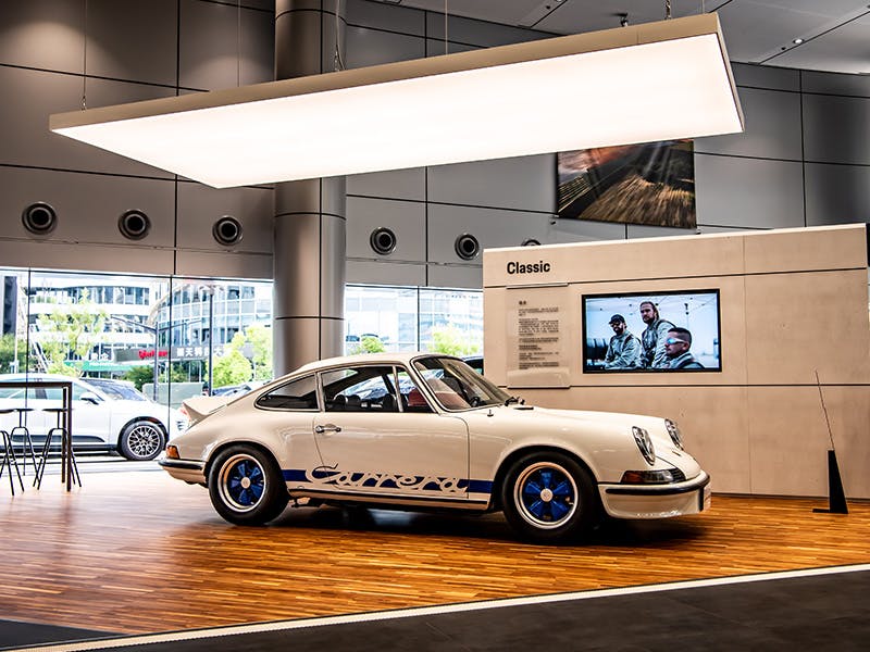 Classic Corner at the Porsche Centre Taipei.