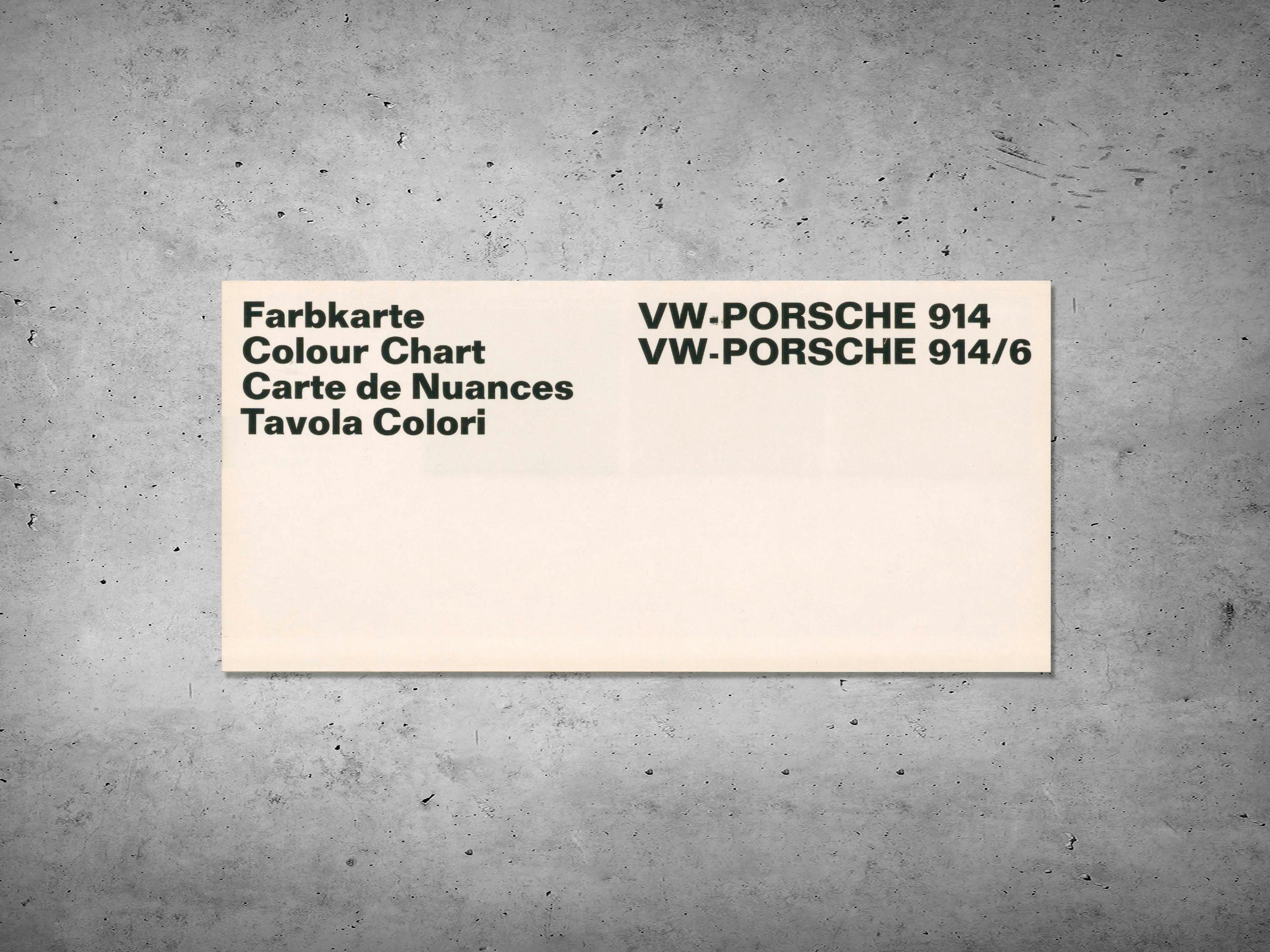 914 Colour information MY 1970