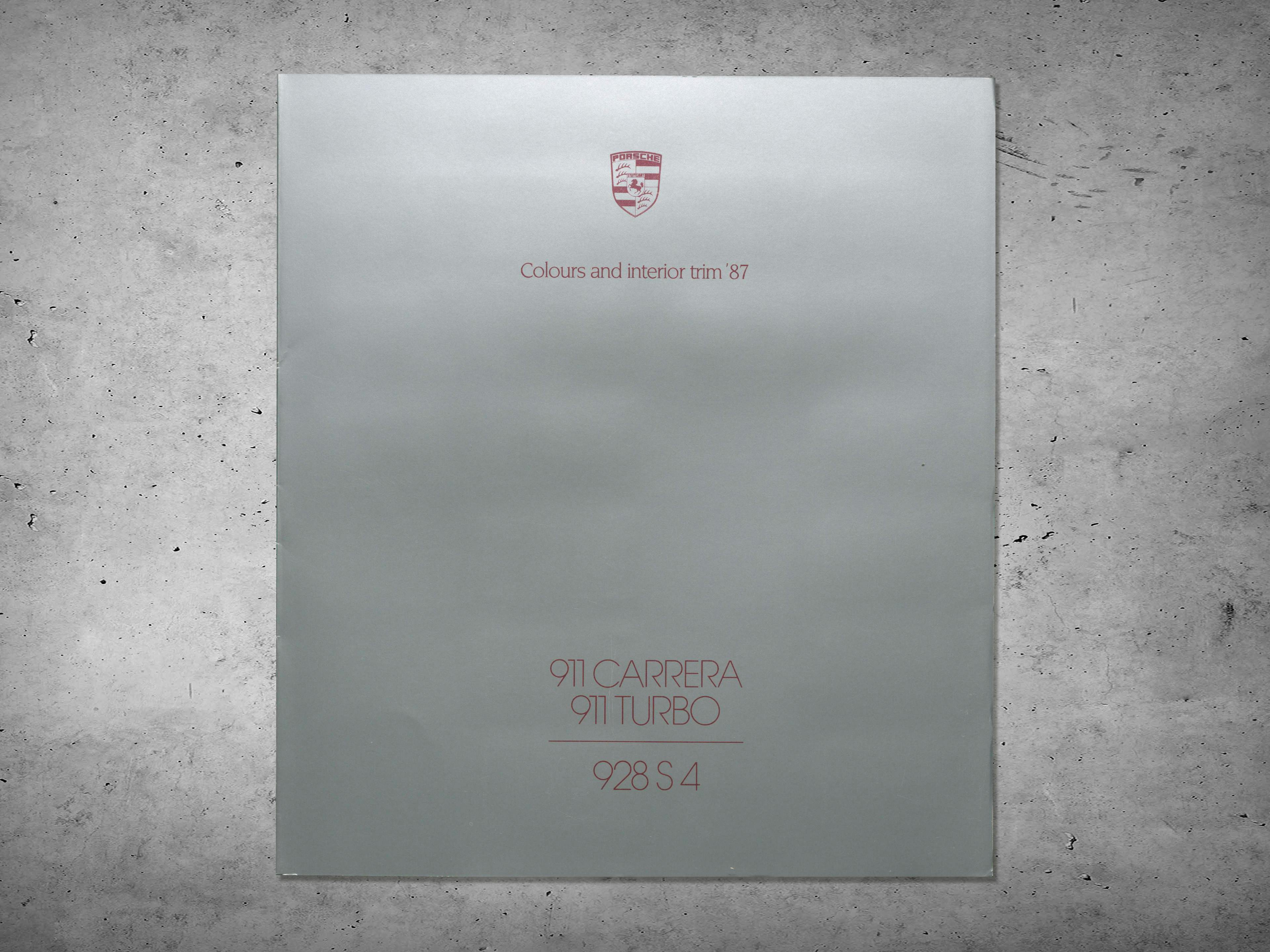 928 Colour information MY 1987