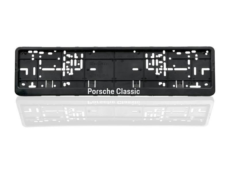 Porsche Classic number plate holder with ´Porsche Classic´ lettering.