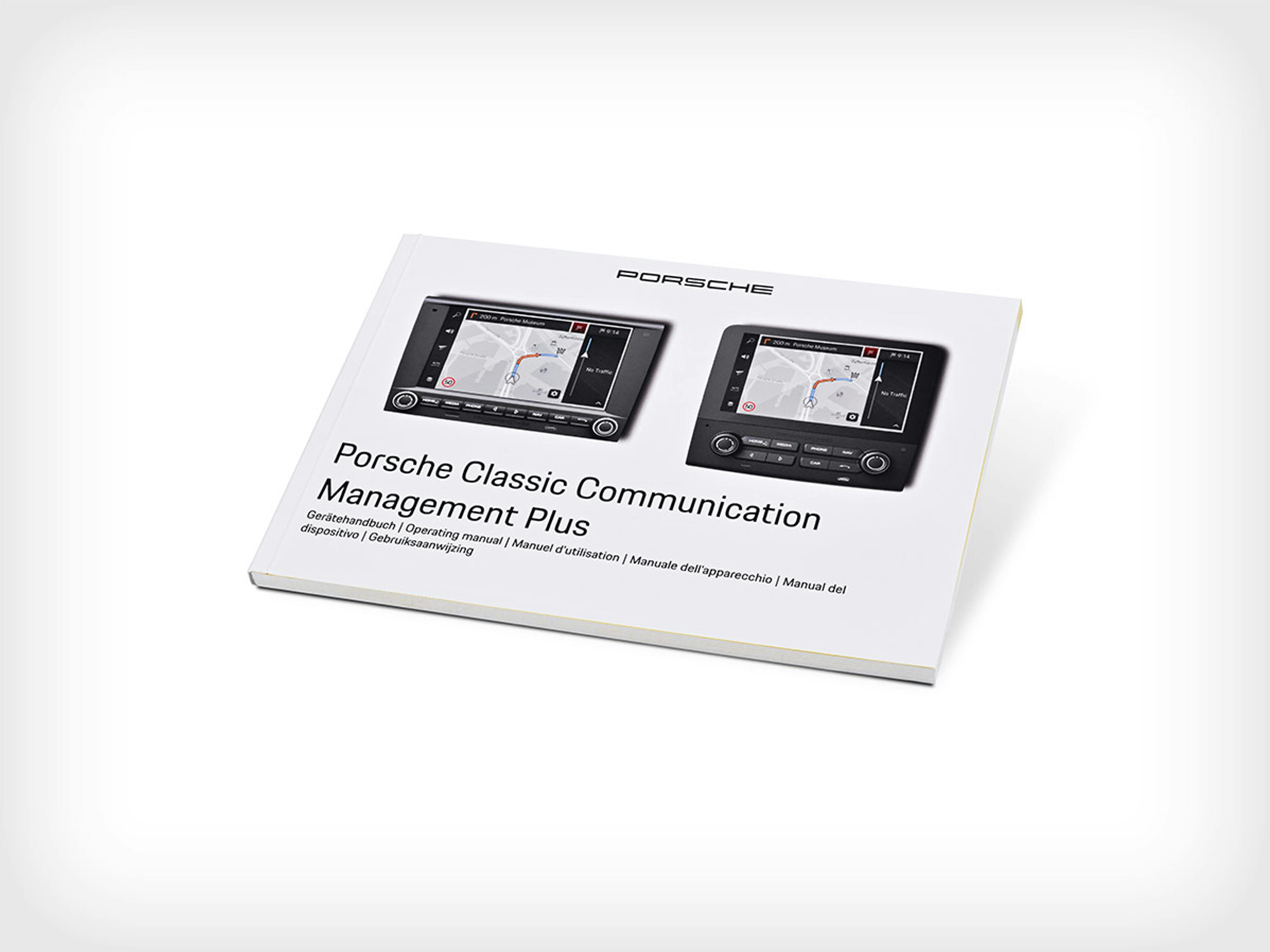 Operating manual for the Porsche Classic Communication Management Plus.
