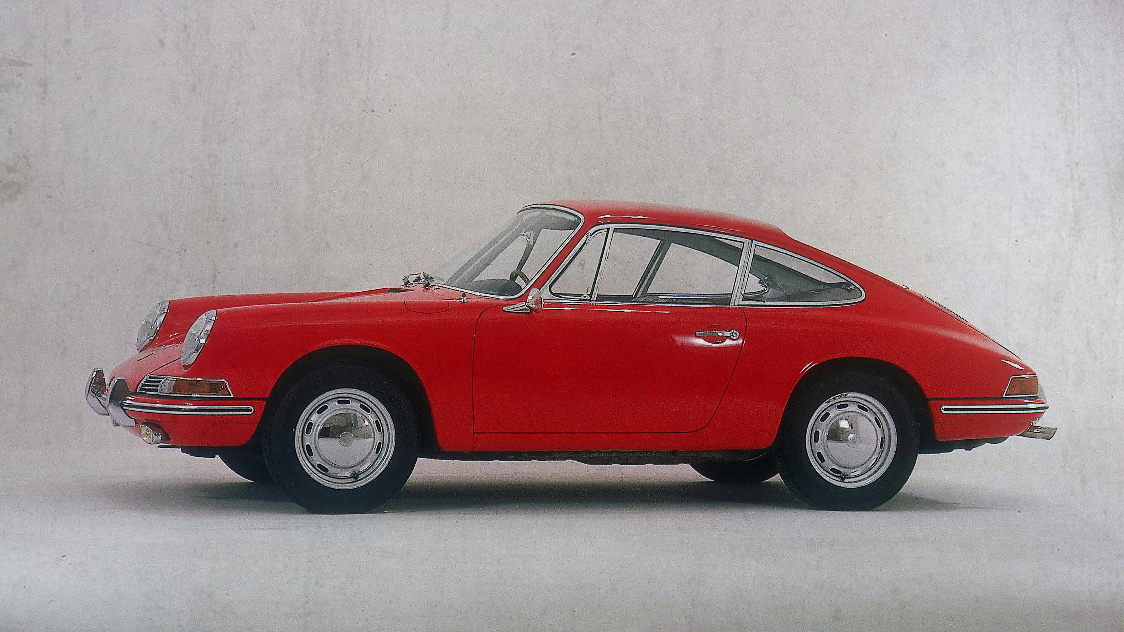 Red Porsche 901: the original 911