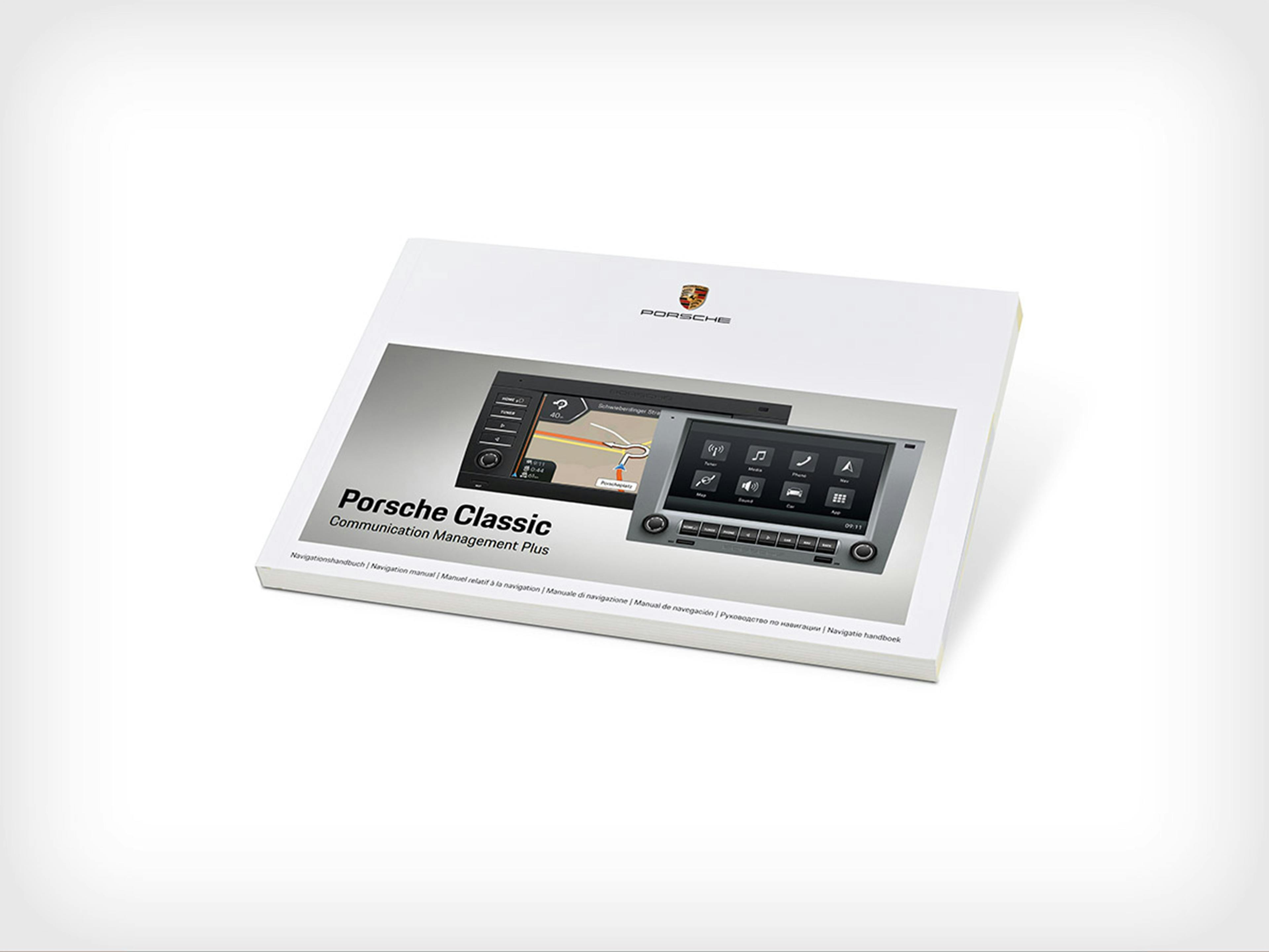 Navigation manual for the Porsche Classic Communication Management Plus.