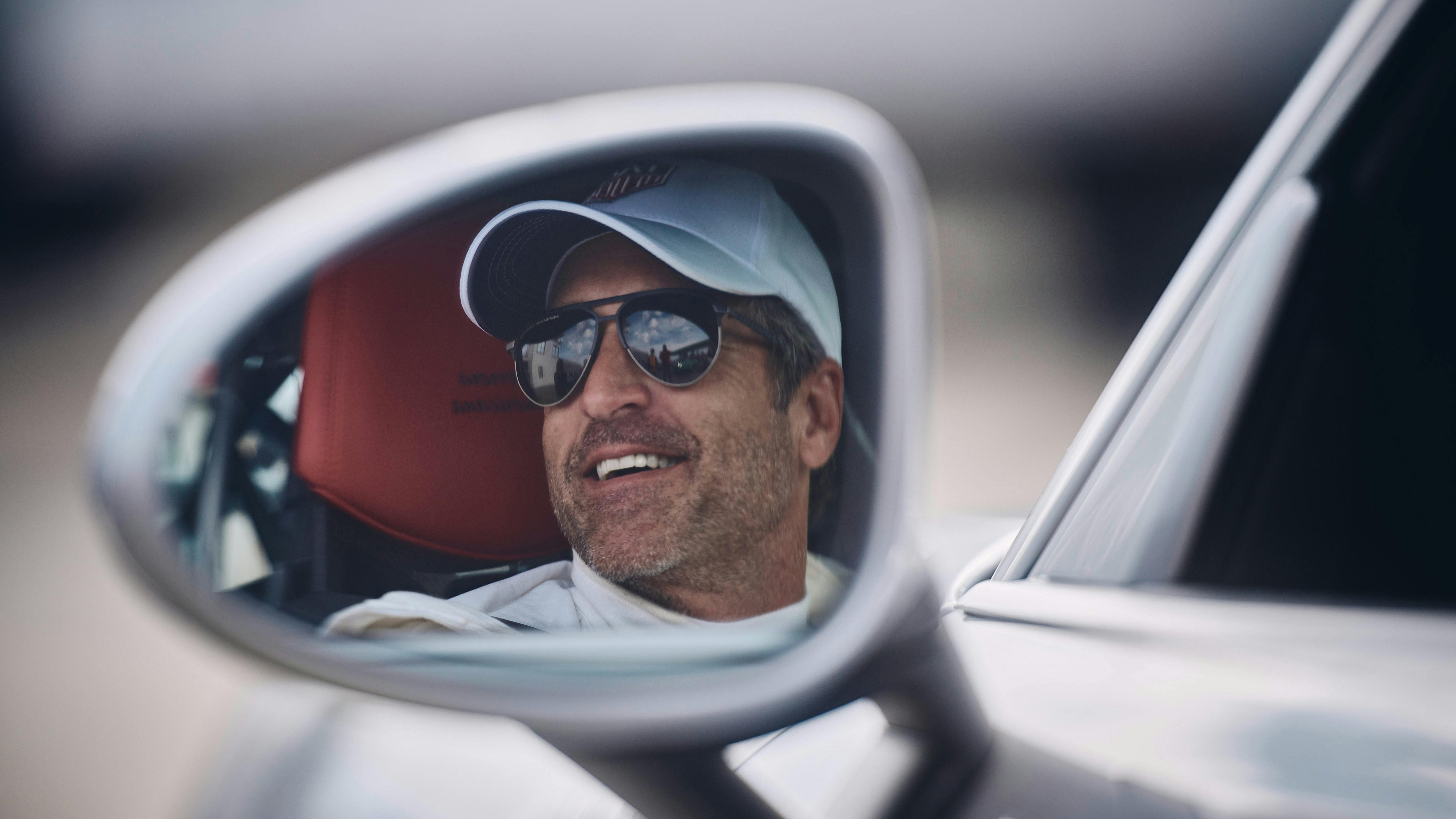 Our special guest, Patrick Dempsey, in La Carrera Panamericana.