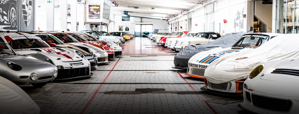 The Porsche car collection
