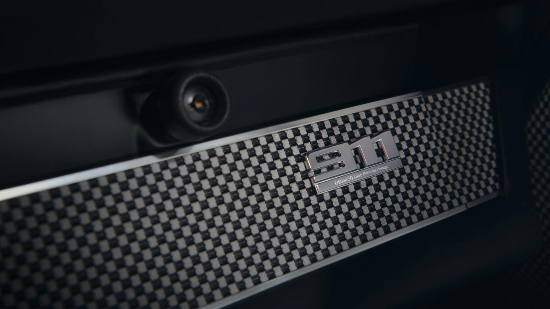 Three detail shots of the Porsche 911 Targa from Project Black.