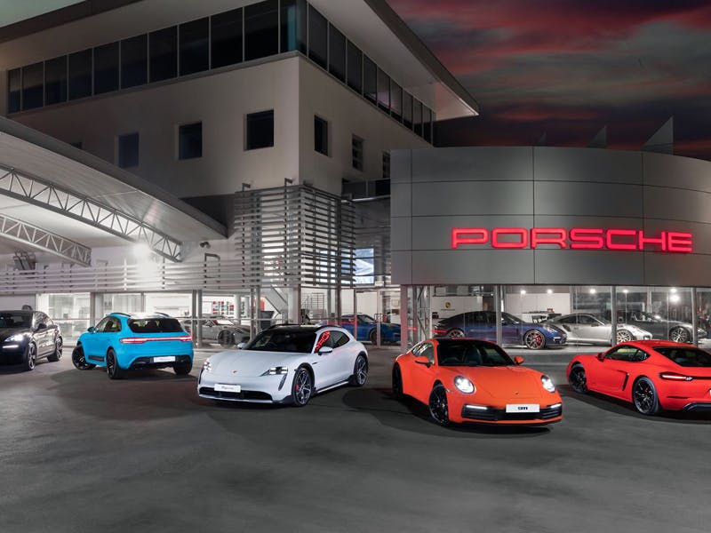 Classic Corner at the Porsche Centre Aukland.