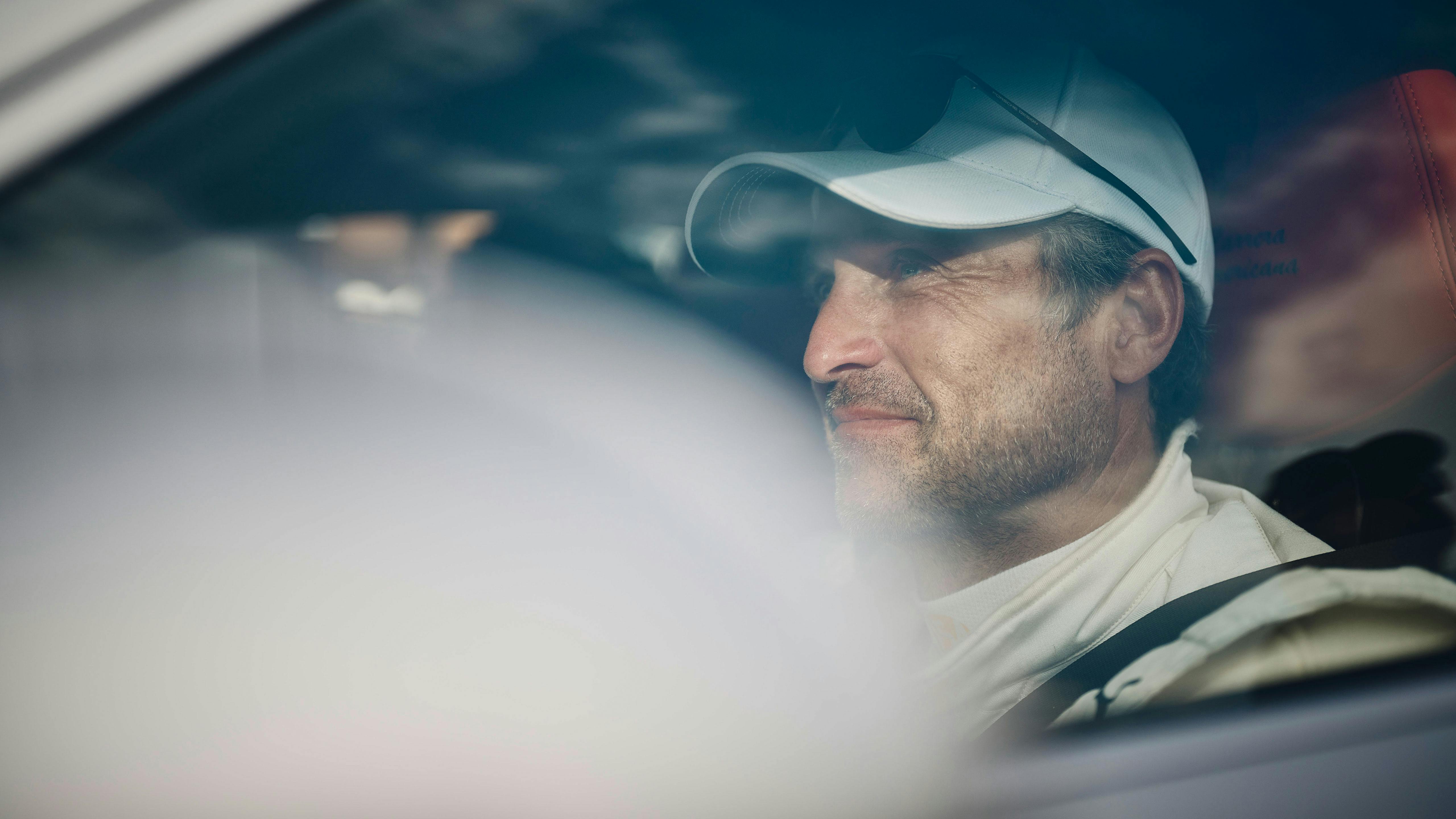 Our special guest, Patrick Dempsey, in La Carrera Panamericana.