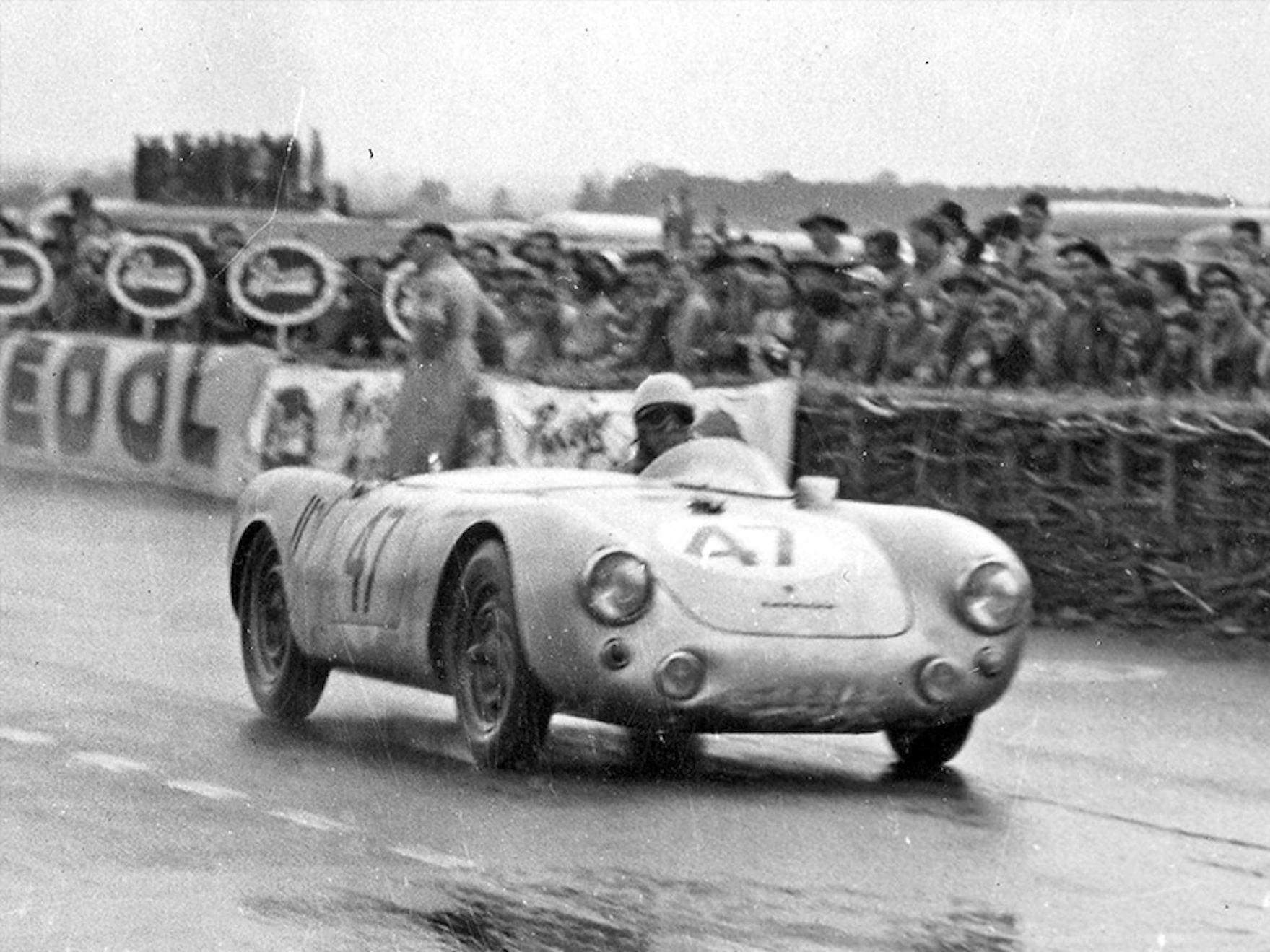 SPARK S9709 PORSCHE 550 N°40 24H Le Mans 1954 R. von Frankenberg Helm 1
